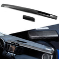 2pcs ABS Carbon Fiber Dashboard Console Panel Cover Trim R441