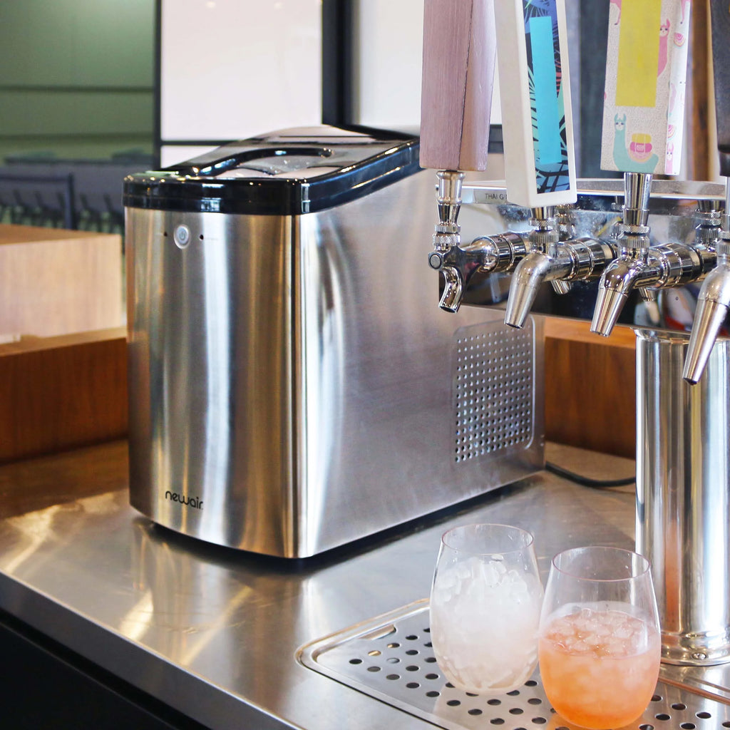 40 lb. Countertop Nugget Ice Maker in Stainless Steel H164