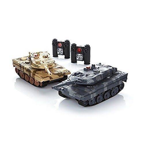 Large Battling Tanks 2 Pack Remote Control Assault Tanks E329