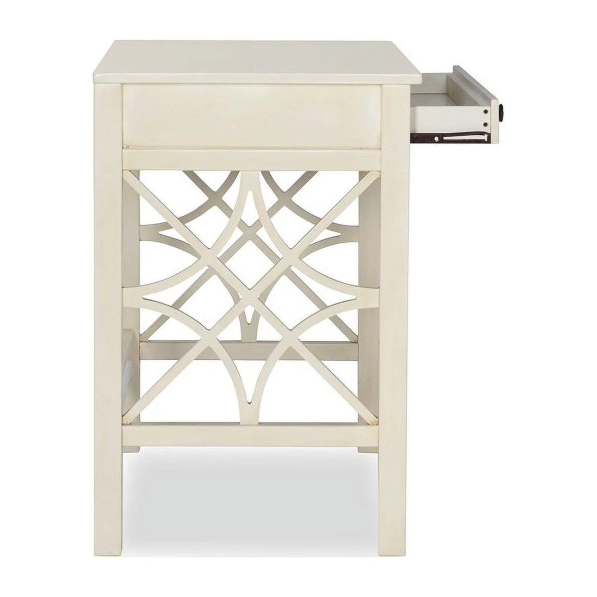 Antique White 1-Drawer Wood Desk H369
