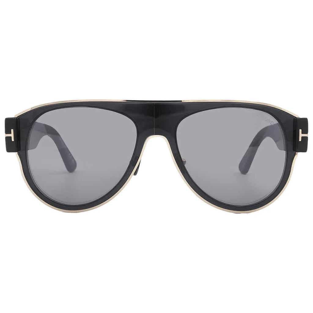 Smoke Flash Pilot Sunglasses M133