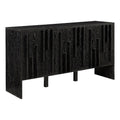 55" 3-Door Wood Sideboard - Black A375787