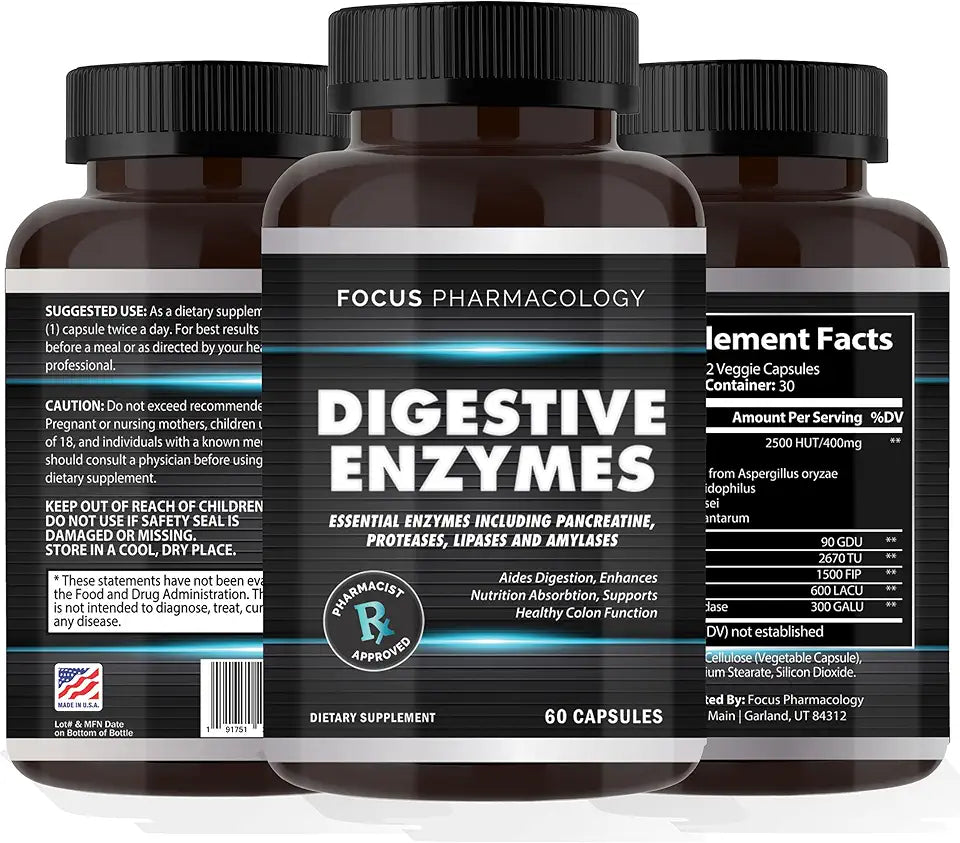 Digestive Enzymes and Probiotics Blend 60 Ct W456