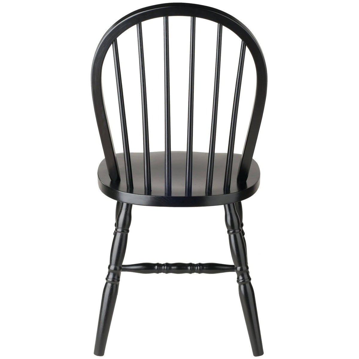 Set of 2 Windsor Chairs Black V80633