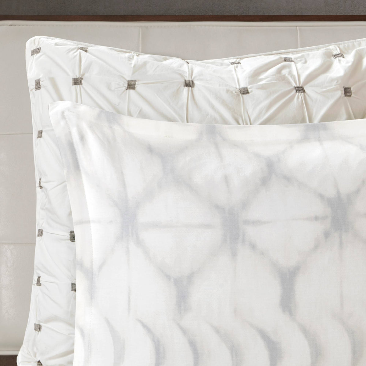 Grey King/Cal King Cotton Duvet Cover Mini Set L12724