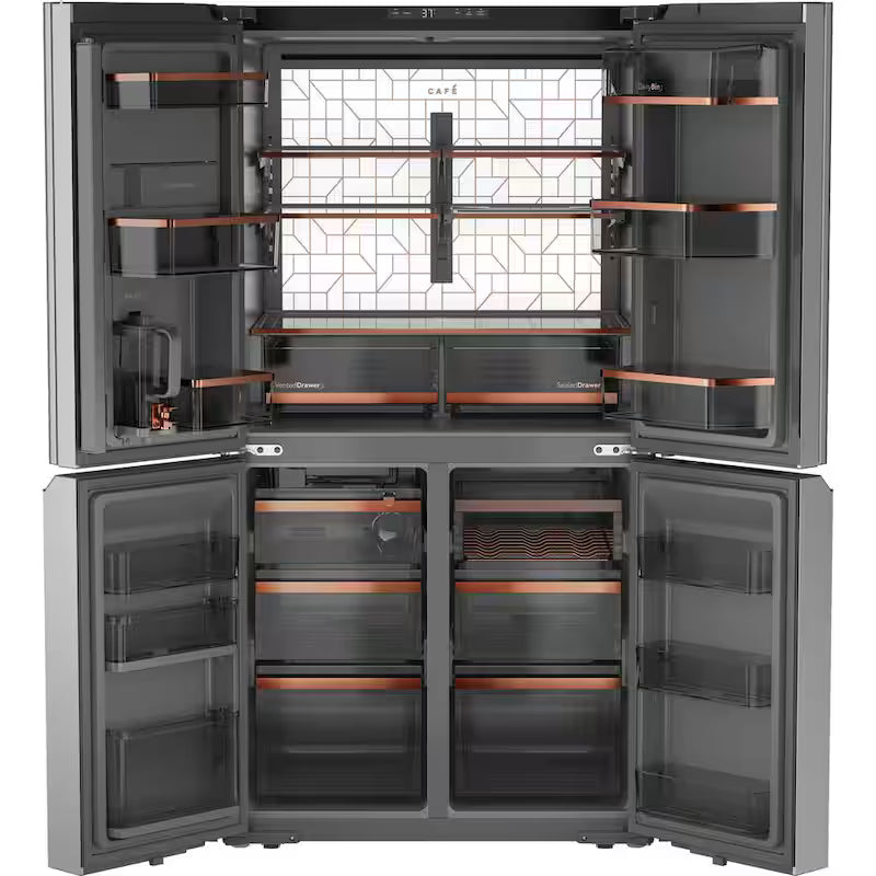 27.4 cu. ft. Quad Door Bottom Freezer Refrigerator with Dual Dispense Pitcher A811028