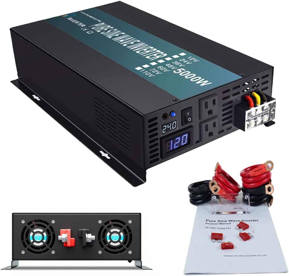 2500W 24VDC to 120VAC Pure Sine Wave Inverter F1977