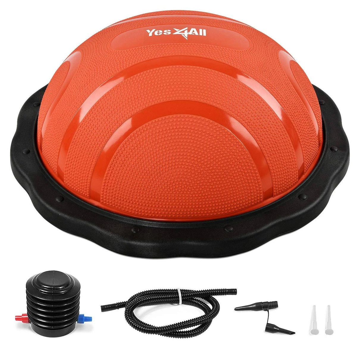 Red/Black Balance Trainer Ball with Foot Pump J8552