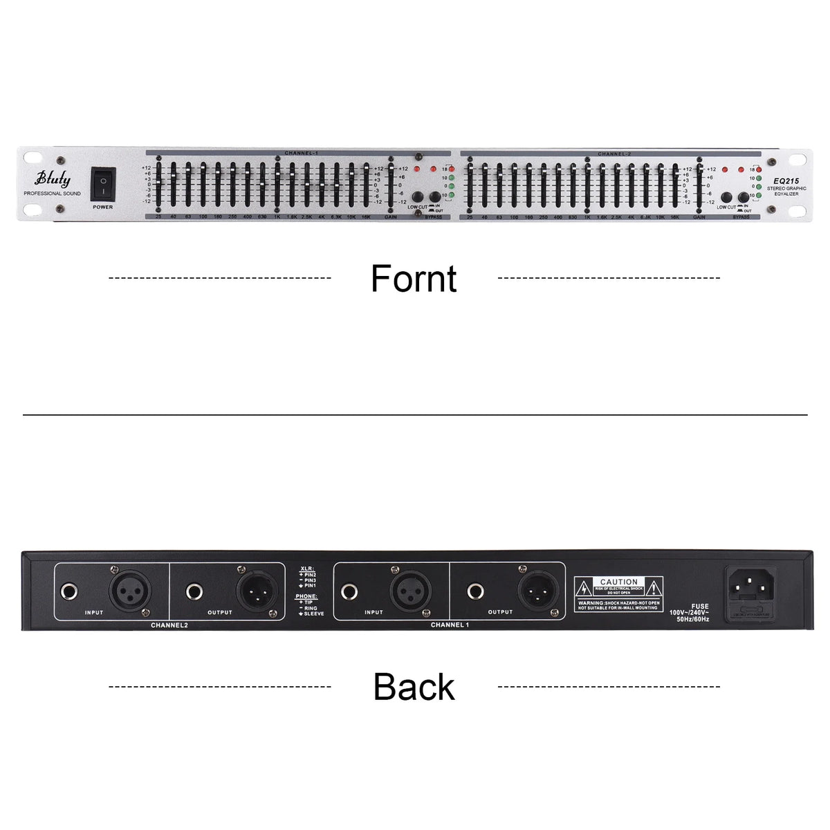 Dual Channel 15-Band Graphic Equalizer P43975