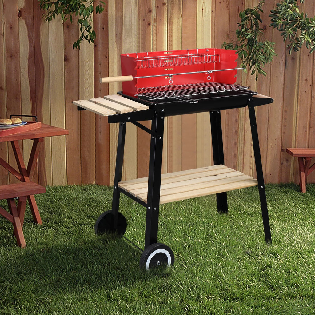 Charcoal Grill Portable Steel BBQ Pit Y540