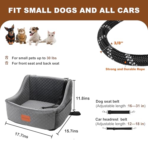 Black Dog Booster Seat for Medium Dogs Under 30 Lbs O392272
