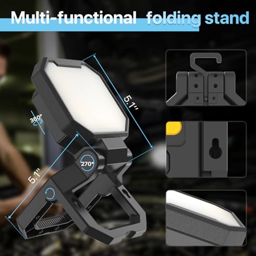 Rechargeable 2pack 40W 4000Lumens Magnetic Work Light U4955