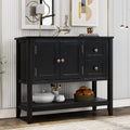 Green Wood Console Table with 2 Drawers C715927