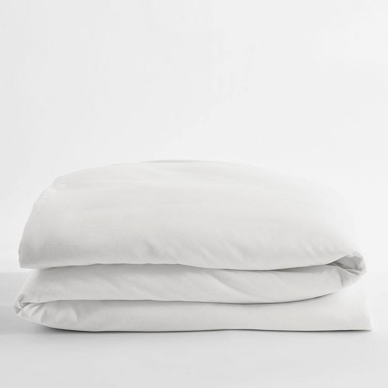 Cloud Blue Cotton Flannel Twin Duvet Cover T55665