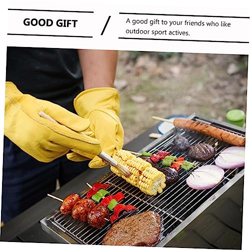 2 Pairs Gloves Grill Mitt Cooking Mitten H357