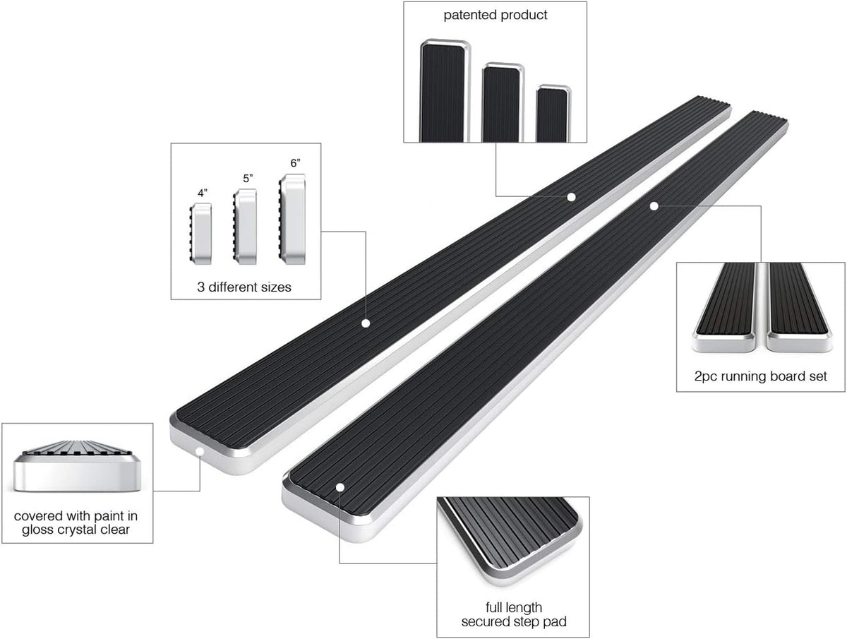 Running Boards Compatible with Dodge Ram 1500 2500 3500 Quad Cab L313
