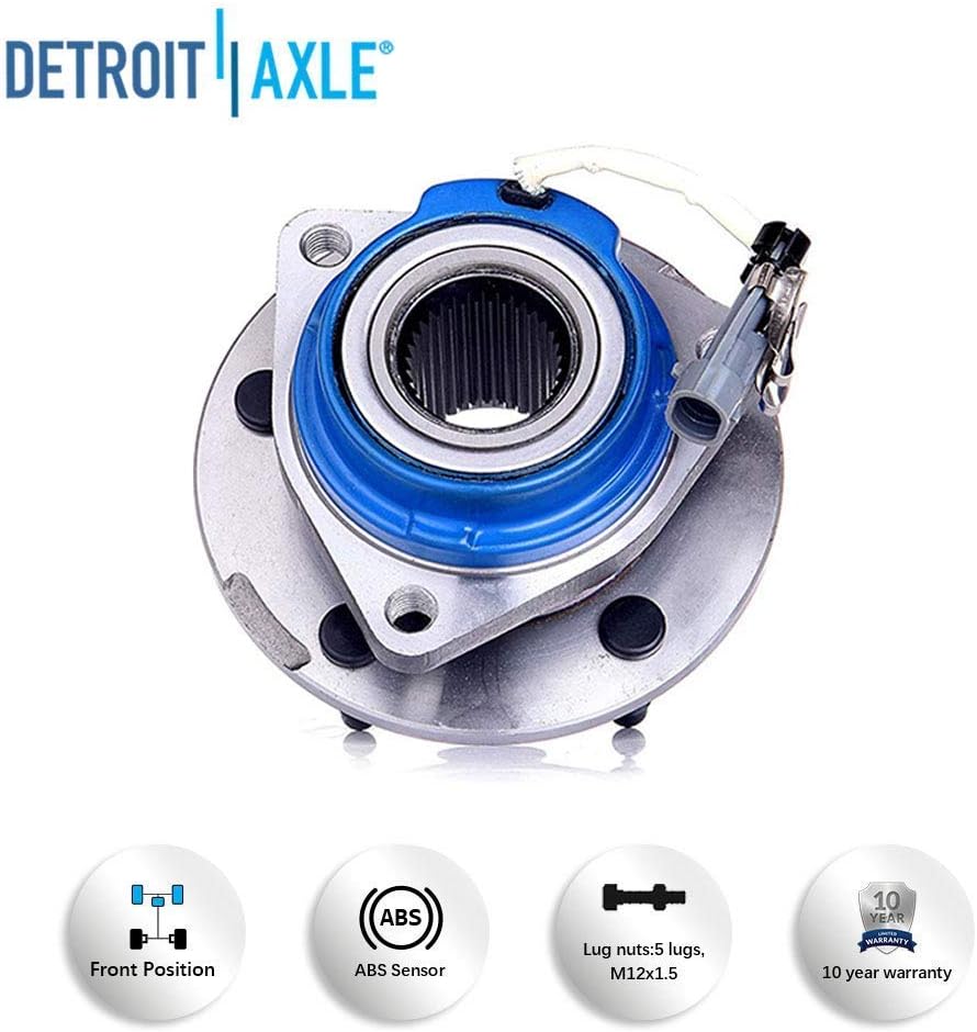 2 Wheel Bearing Hubs Front for Chevy Impala Monte Carlo Buick Lacrosse Lesabre Cadillac DTS Pontiac Grand Prix Rear for Chevy Uplander Venture Front or Rear Wheel Bearing and Hubs Q3910