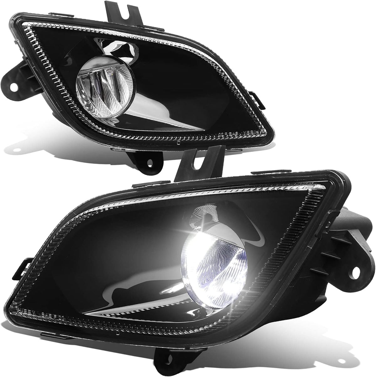 High Power LED Fog Light Lamps Black Housing D6625