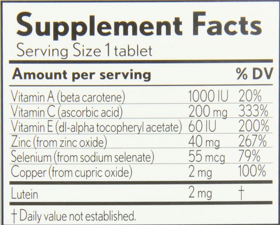 240-Count Vitamin and Mineral Supplement with Lutein Tablets B5106