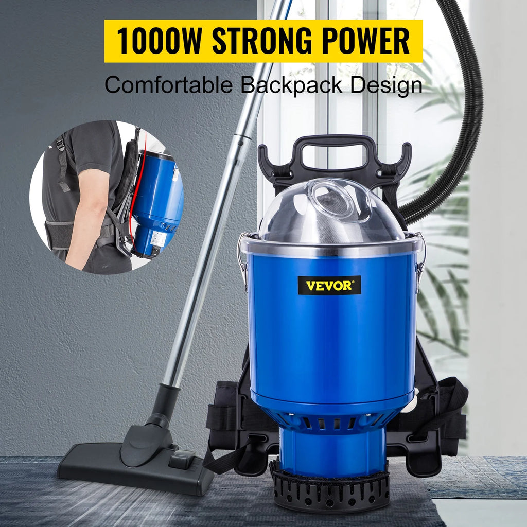 Commercial 5 in 1 HEPA Backpack Vacuum Cleaner with Telescoping Wand V2522