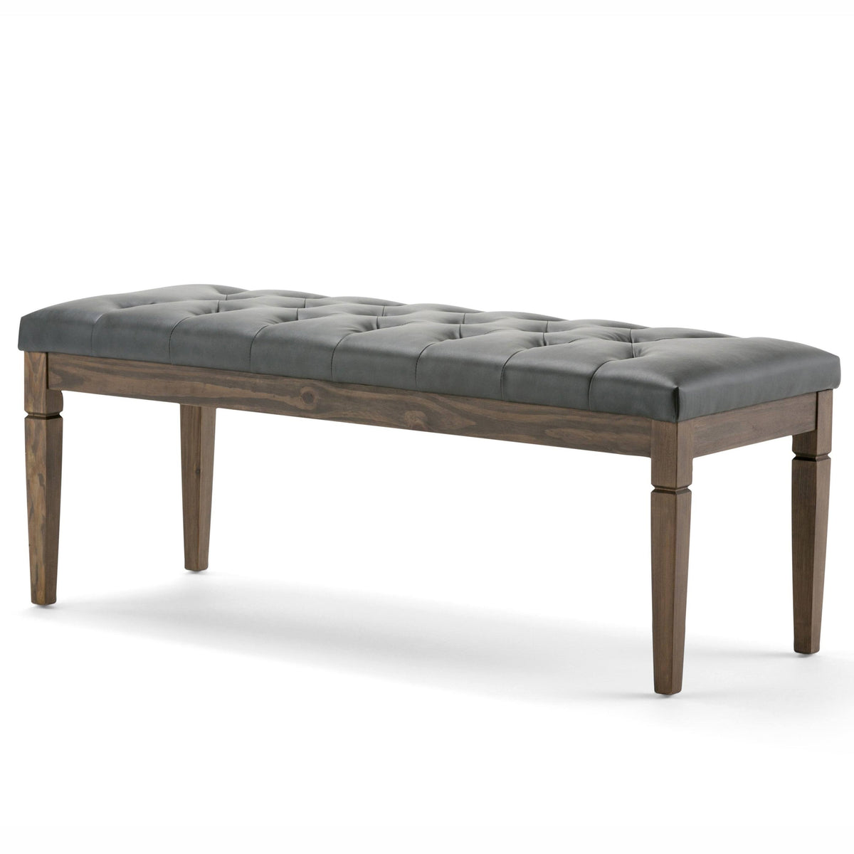 Distressed Saddle Brown Rectangle Ottoman Bench Y669