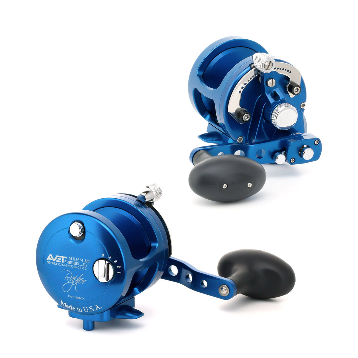 Blue 2-Speed Lever Drag Casting Reels U913