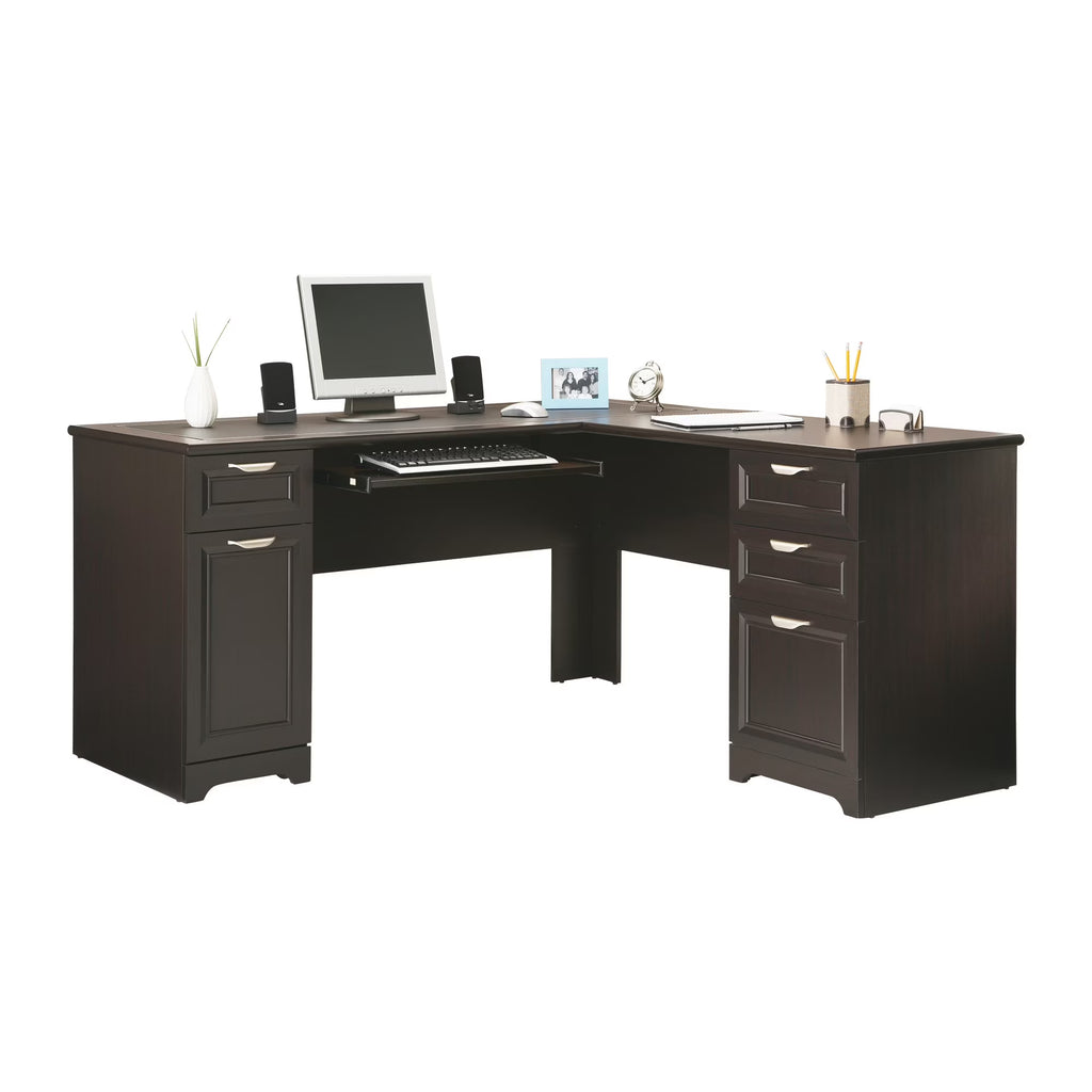 Espresso L-Shape Corner Desk D3968