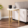 White Marble Side Table R458626