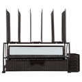 Black Mesh Desk Organizer with Sliding Drawer L192