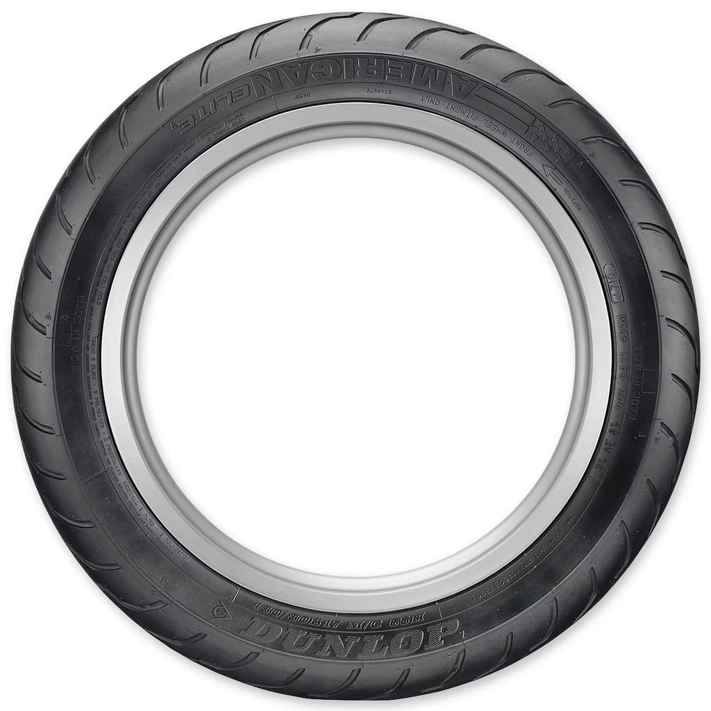 Front Motorcycle Tire 130/80B-17 Black Wall B33338