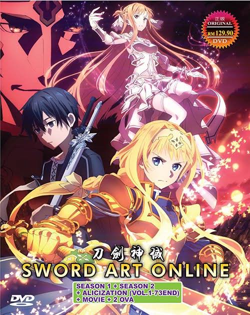 Sword Art Online Season 1+2 + Alicization + 2 Movie + 2 Ova D646