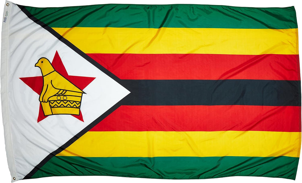 Zimbabwe Flag, 5x8 ft, Nylon E201273