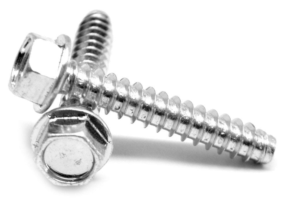 5/16-12 x 1/2 Sheet Metal Screw Hex Washer Head Type B Low Carbon Steel Zinc Plated Y283069