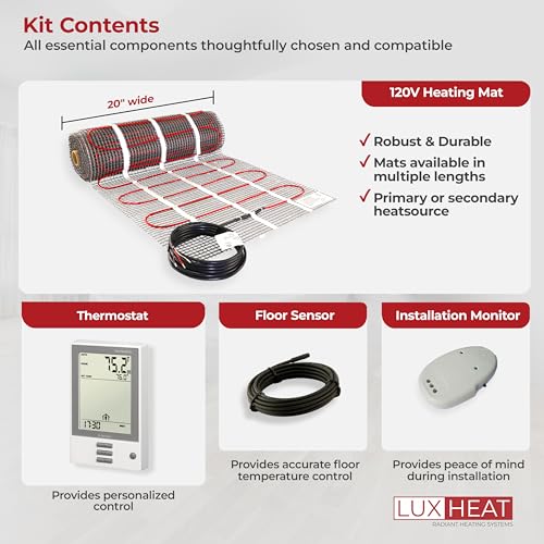 120v Electric Radiant Floor Heating System Mat Kit S835750