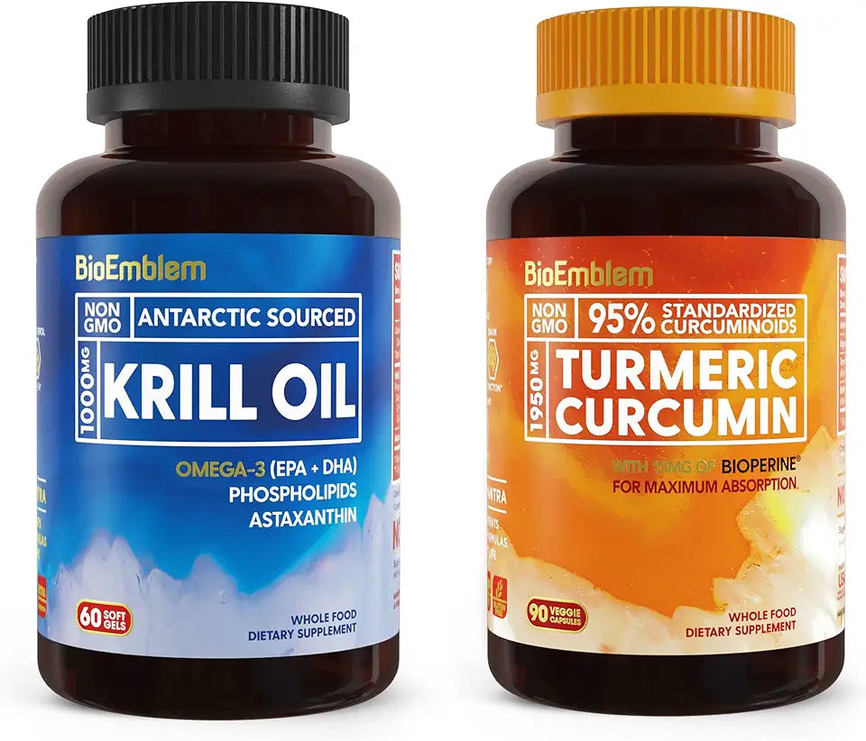 Krill Oil Turmeric Curcumin Supplement with BioPerine Q229305