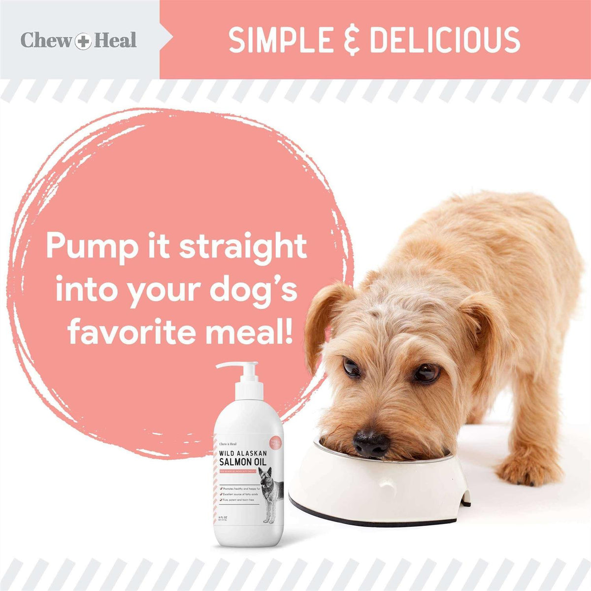 Pure Wild Alaskan Salmon Oil for Dogs T80477