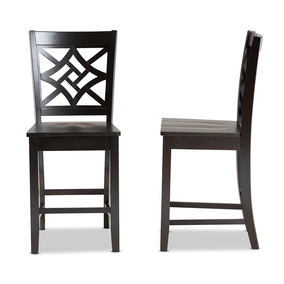 2-Piece Counter Stool Set - Walnut Y1244