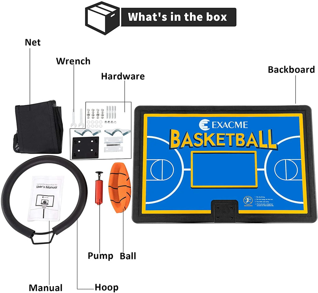Red Trampoline Basketball Hoop C924918