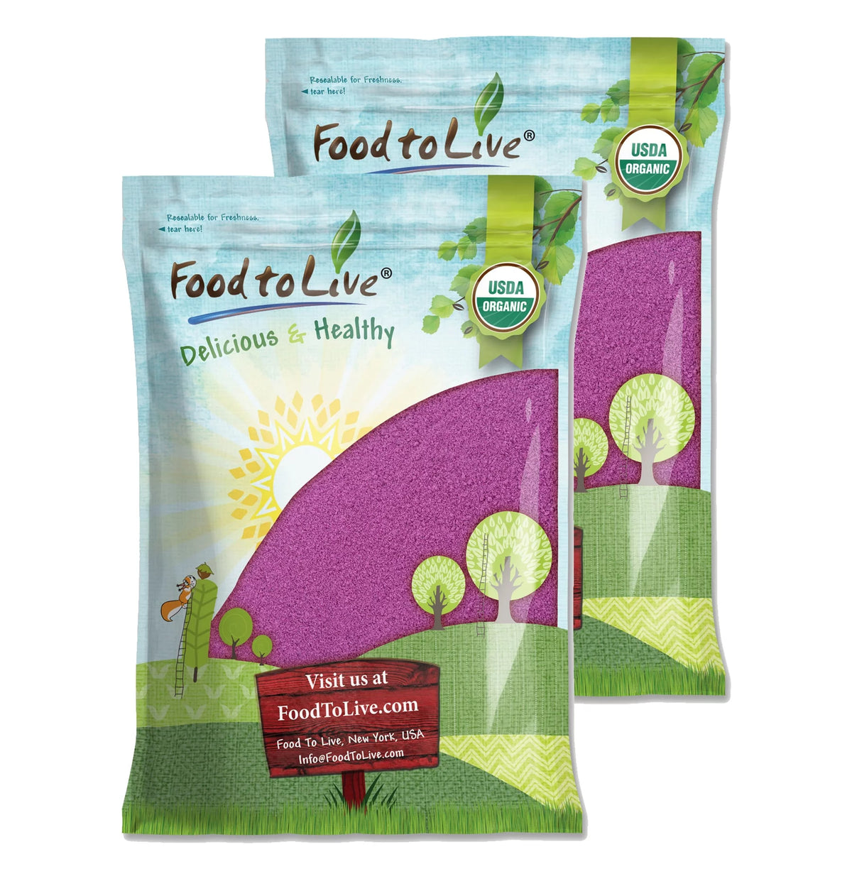 Organic Purple Sweet Potato Powder, 20 Pounds X21493