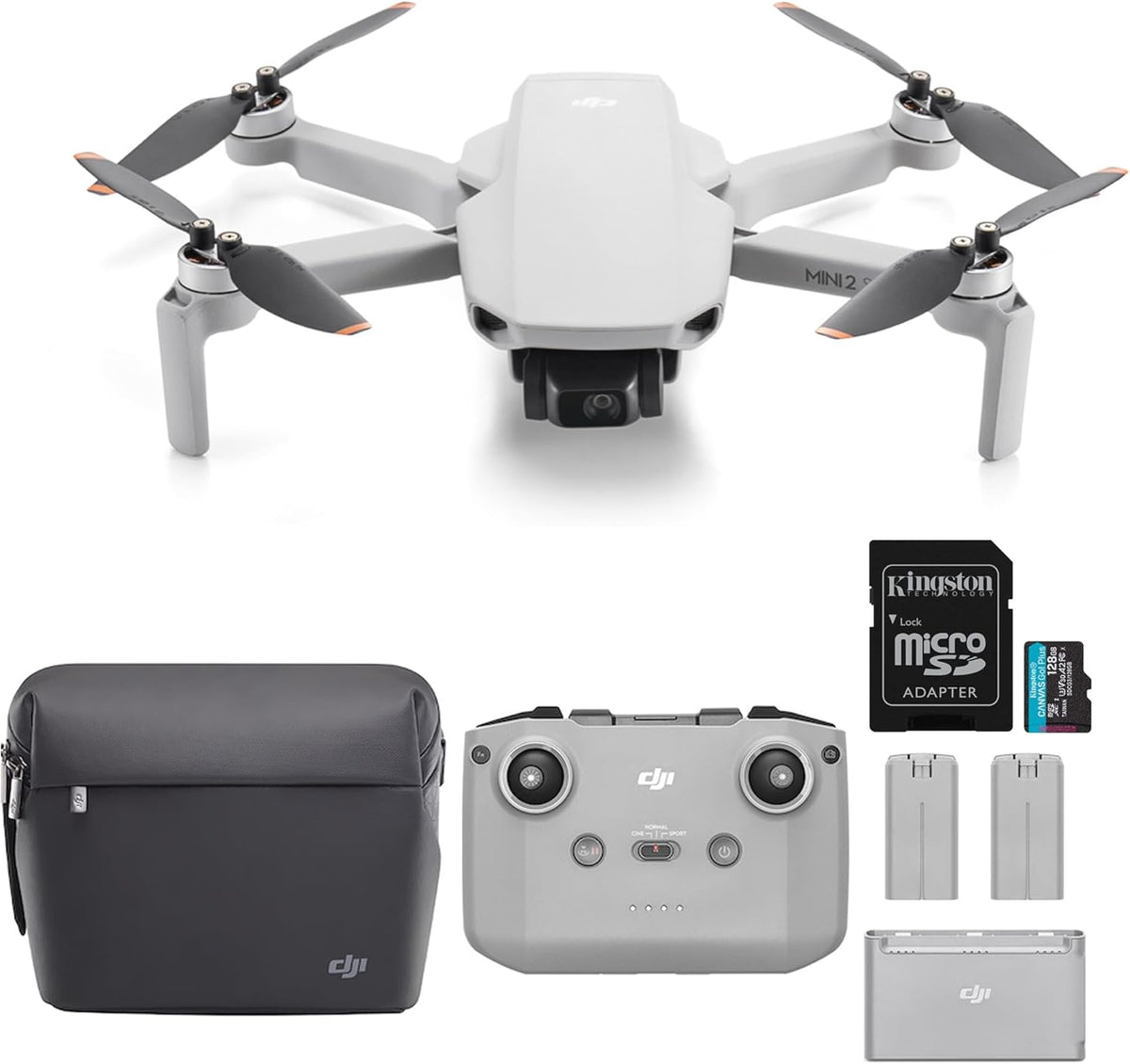Lightweight Foldable Mini Camera Drone with 2.7K Video, Extra Batteries, 31-min Flight Time (2 Items) X329