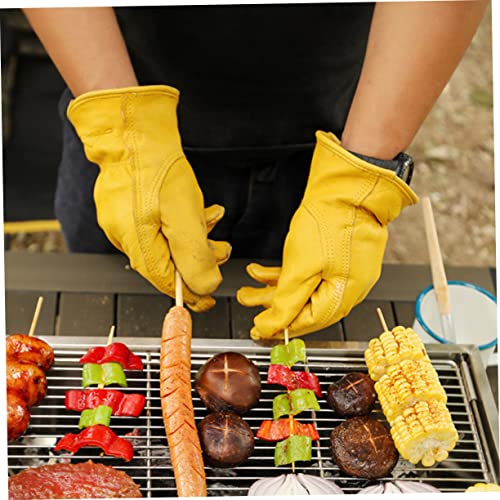 2 Pairs Gloves Grill Mitt Cooking Mitten H357