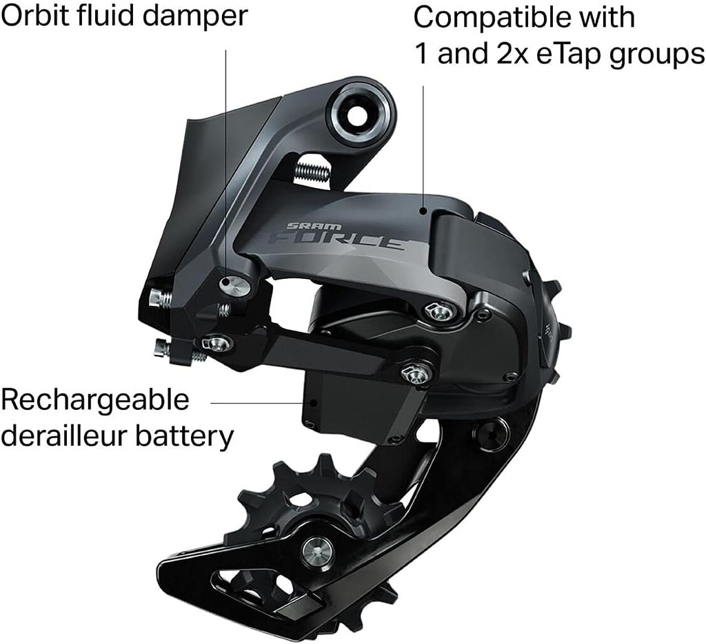 SRAM Force eTap AXS Rear Derailleur Grey, Medium Cage O696503