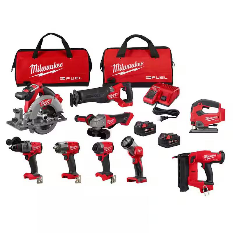 18V Lithium-Ion Brushless Cordless Combo Kit (9-Tool) P10713