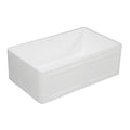 33 In. Apron Front Farmhouse Single Bowl Kitchen Sink, Matte White L490