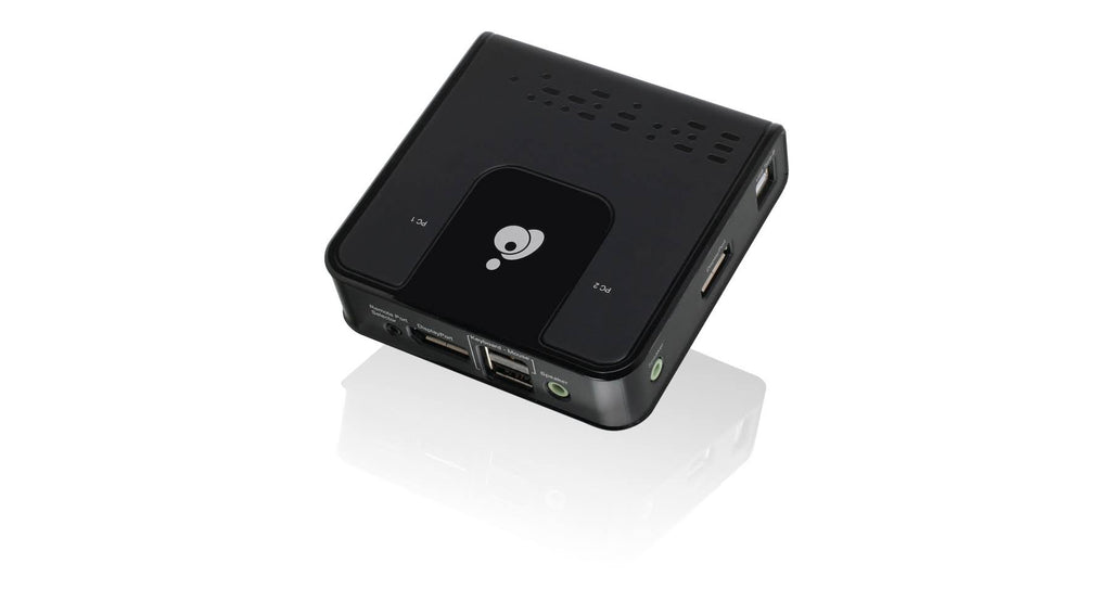 4K DisplayPort KVM Switch with Audio Cables Included, 2 KVM Ports D9243