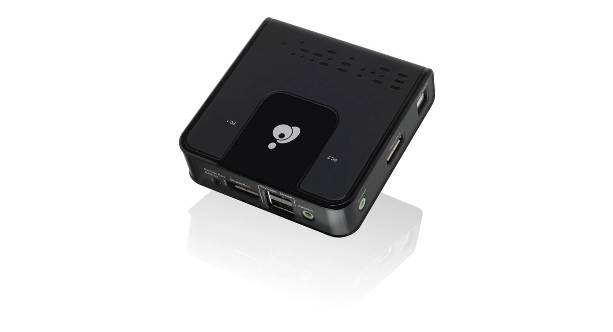 4K DisplayPort KVM Switch with Audio Cables Included, 2 KVM Ports D9243