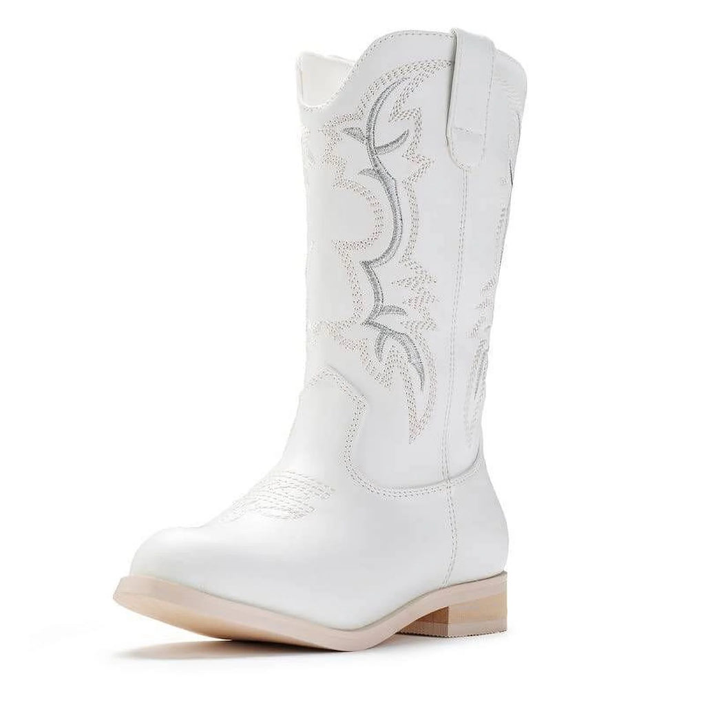 Cowgirl Boots Mid Calf Riding Shoes Q493555