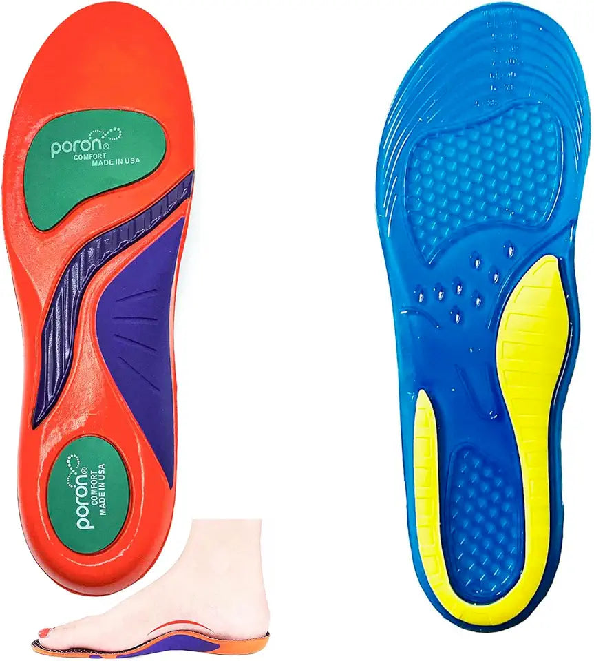 Flat and Arch Support Gel Insoles X16722