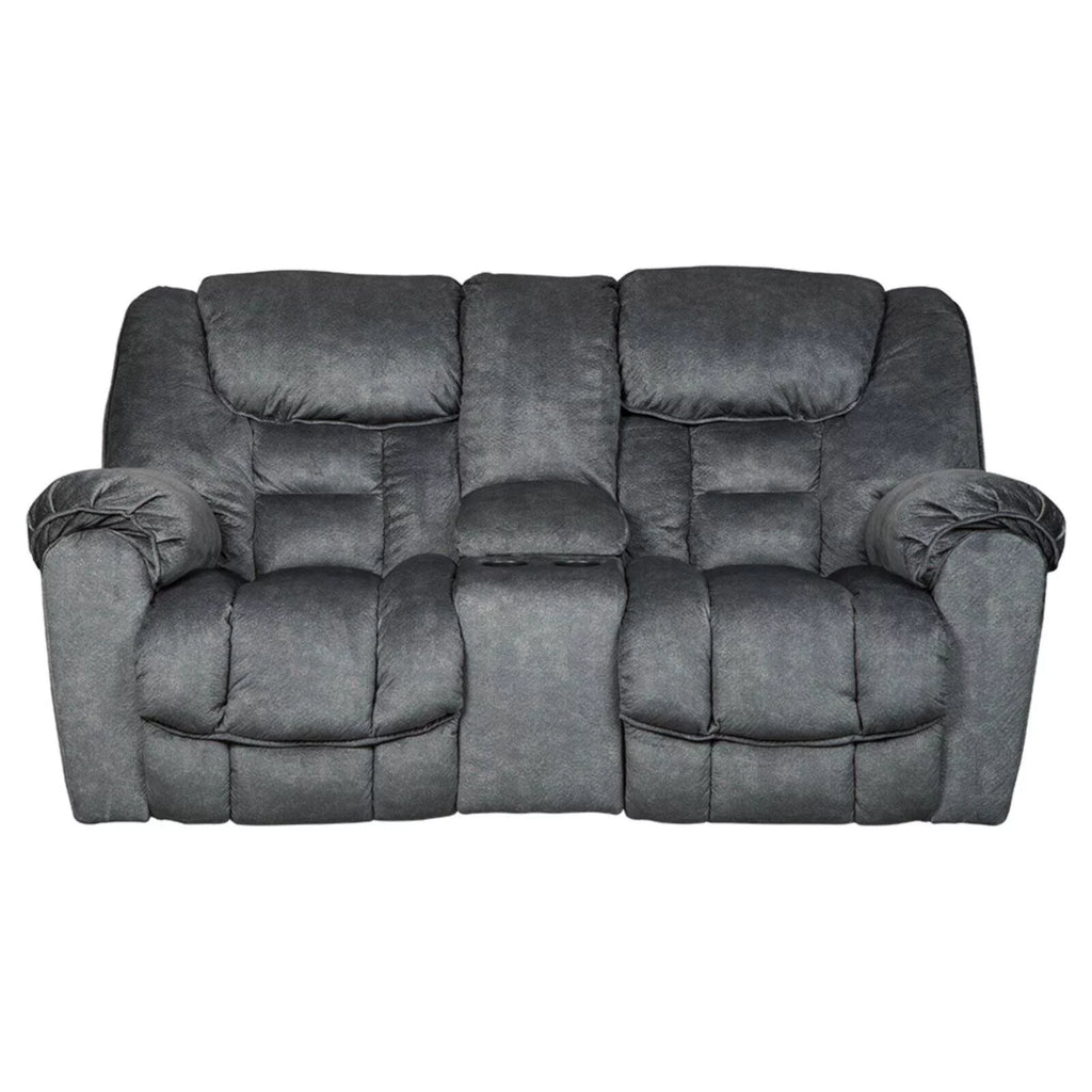 Granite Reclining Loveseat with Console W3974