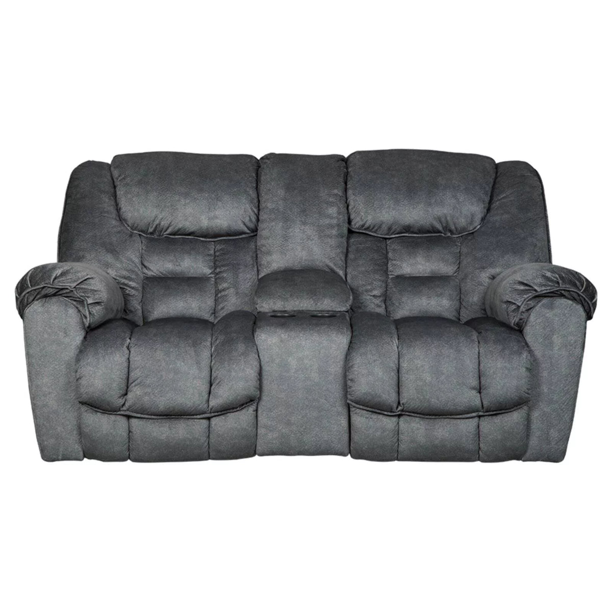 Granite Reclining Loveseat with Console W3974